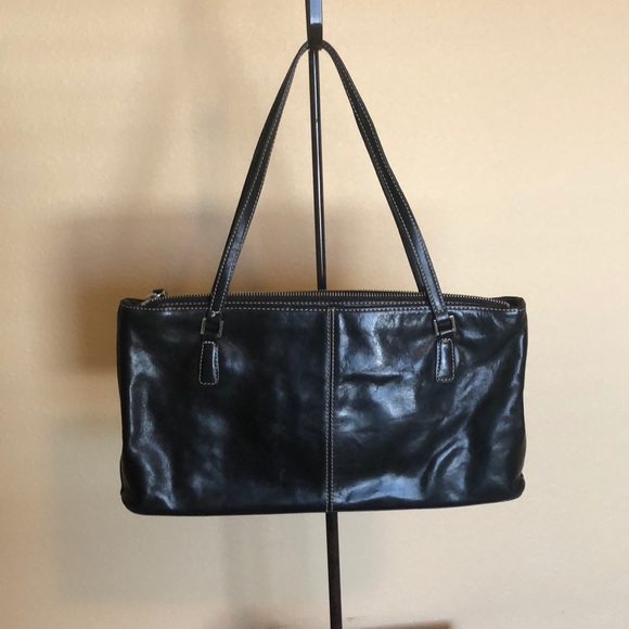 Nordstrom Black Leather Satchel - Picture 2 of 7